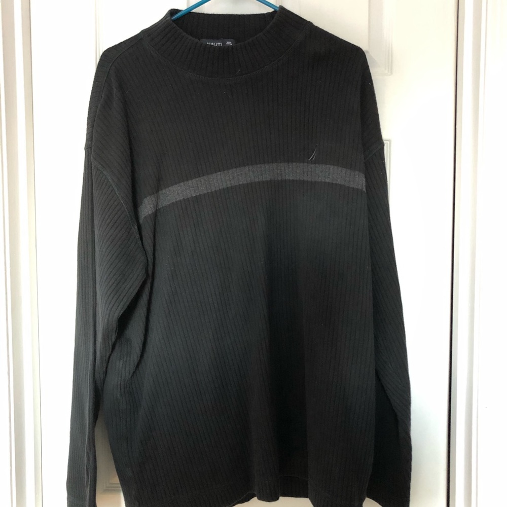 Nautica men’s black knit sweater size XL